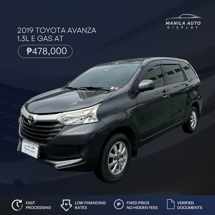 2019 TOYOTA AVANZA 1.3L E GAS AUTOMATIC TRANSMISSION