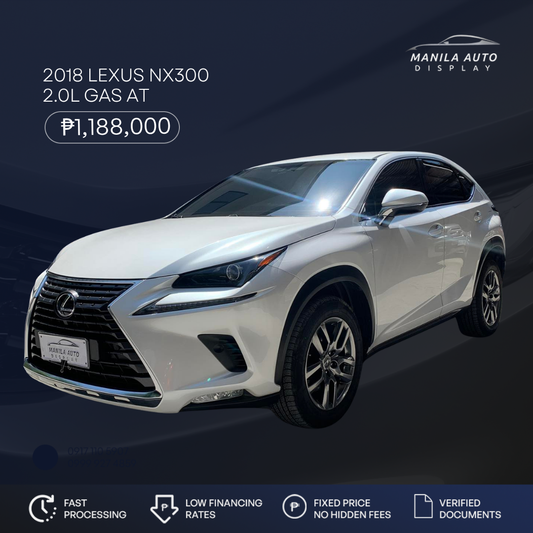 2018 LEXUS NX300 2.0L GAS AUTOMATIC TRANSMISSION