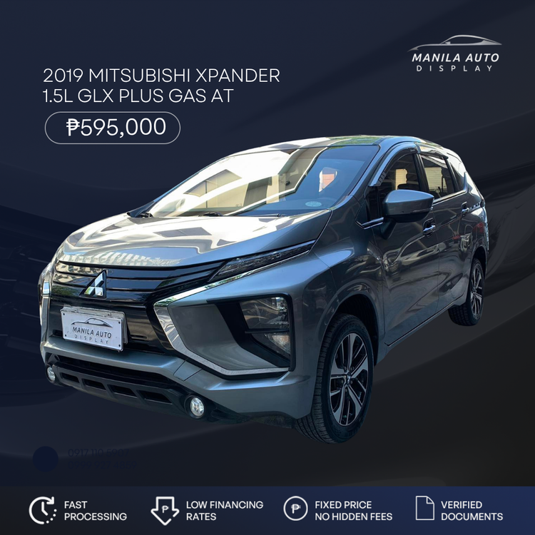 2019 MITSUBISHI	XPANDER 1.5L GLX PLUS GAS AUTOMATIC TRANSMISSION