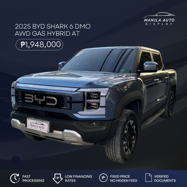 2025 BYD SHARK 6 DMO ADVANCED AWD GAS HYBRID AUTOMATIC TRANSMISSION