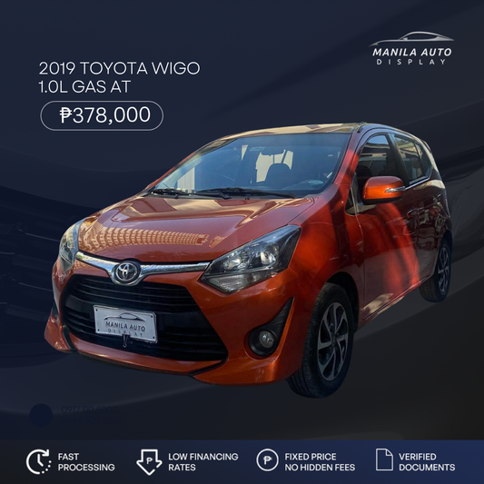 2019 TOYOTA WIGO 1.0L GAS AUTOMATIC TRANSMISSION