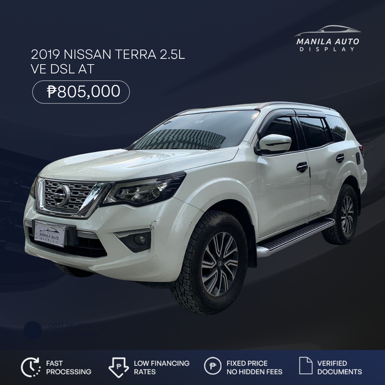 2019 NISSAN	TERRA 2.5L VE DSL AUTOMATIC TRANSMISSION