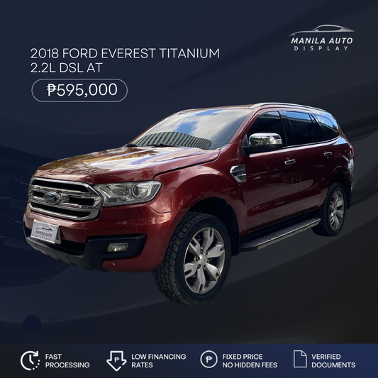 2018 FORD EVEREST TITANIUM 2.2L DSL AUTOMATIC TRANSMISSION