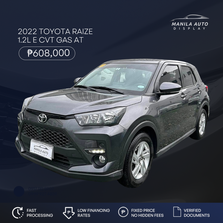 2022 TOYOTA RAIZE 1.2L E CVT GAS AUTOMATIC TRANSMISSION