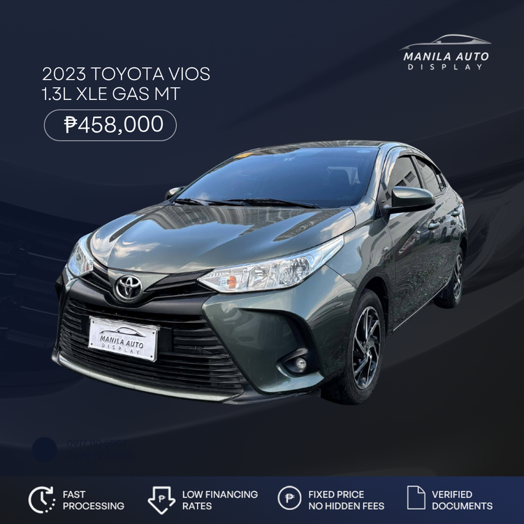2023 TOYOTA VIOS 1.3L XLE GAS MANUAL TRANSMISSION