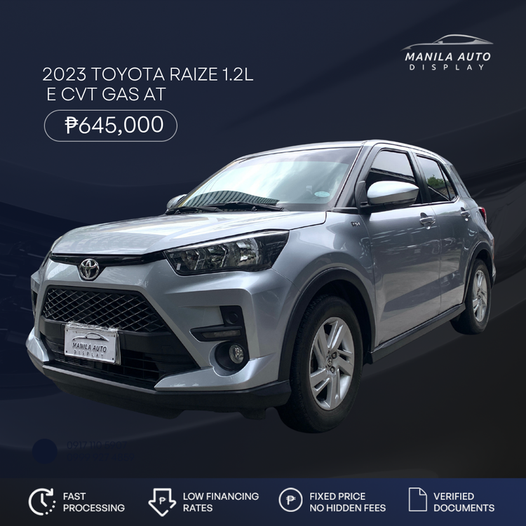 2023 TOYOTA RAIZE 1.2L E CVT GAS AUTOMATIC TRANSMISSION