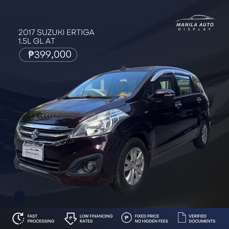 2017 SUZUKI	ERTIGA 1.5L GL AUTOMATIC TRANSMISSION