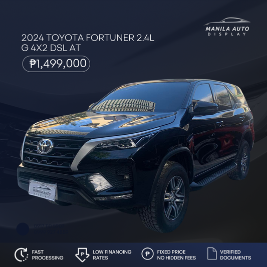 2024 TOYOTA FORTUNER 2.4L G 4X2 DSL AUTOMATIC TRANSMISSION