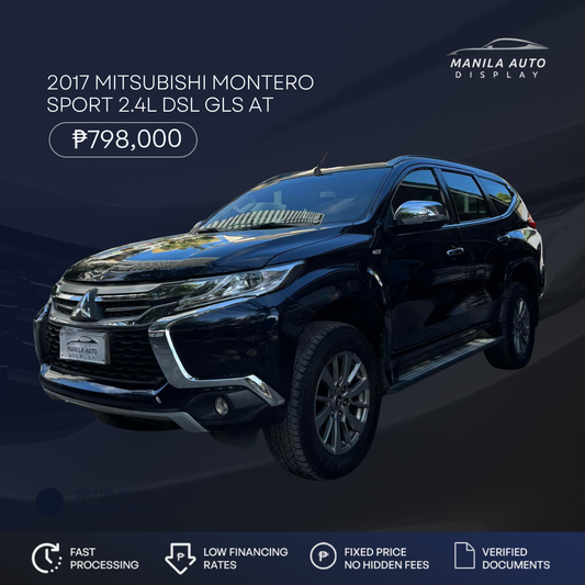 2017 MITSUBISHI	MONTERO SPORT 2.4L DSL GLS AUTOMATIC TRANSMISSION