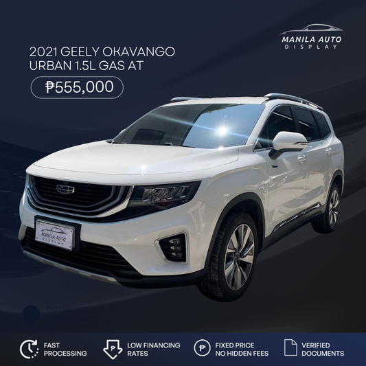 2021 GEELY OKAVANGO URBAN 1.5L GAS AUTOMATIC TRANSMISSION