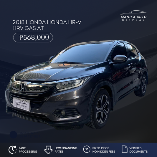 2018 HONDA	HONDA HR-V	 HRV GAS AUTOMATIC TRANSMISSION