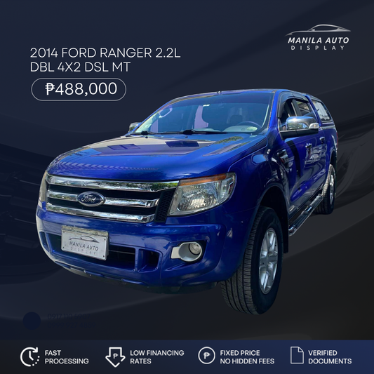 2014 FORD RANGER 2.2L DBL 4X2 DSL MANUAL TRANSMISSION