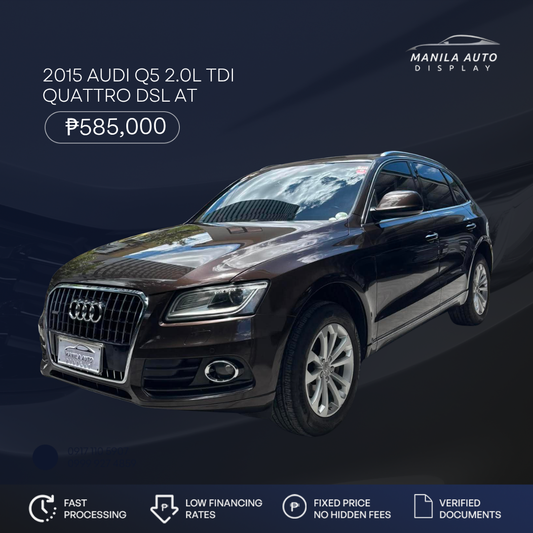 2015 AUDI Q5 2.0L TDI QUATTRO DSL AUTOMATIC TRANSMISSION