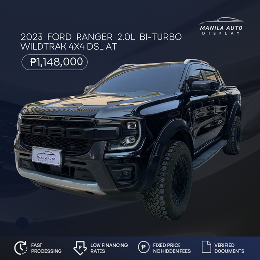 2023 FORD RANGER 2.0L BI-TURBO WILDTRAK 4X4 DSL AUTOMATIC TRANSMISSION
