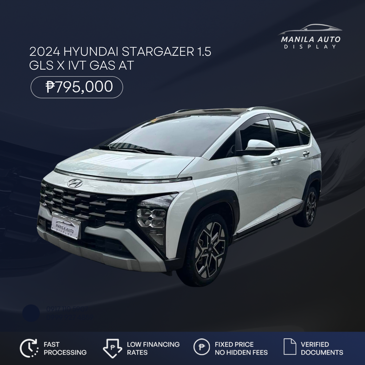 2024 HYUNDAI STARGAZER 1.5 GLS X IVT GAS AUTOMATIC TRANSMISSION