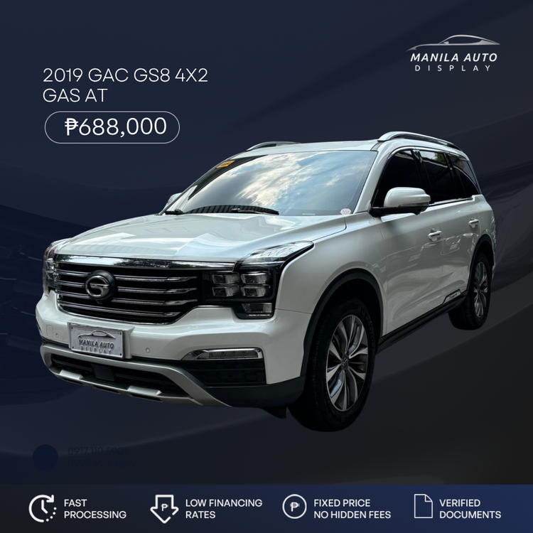 2019 GAC GS8 4X2 GAS AUTOMATIC TRANSMISSION