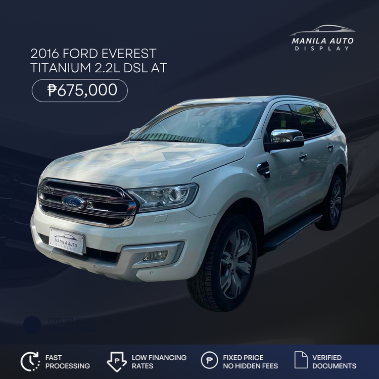 2016 FORD EVEREST TITANIUM 2.2L DSL AUTOMATIC TRANSMISSION