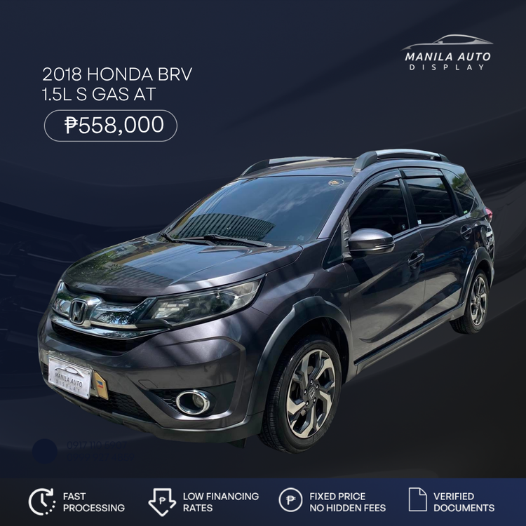 2018 HONDA BRV 1.5L S GAS AUTOMATIC TRANSMISSION