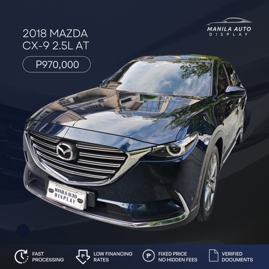 2018 MAZDA CX-9 2.5L GAS AUTOMATIC TRANSMISSION