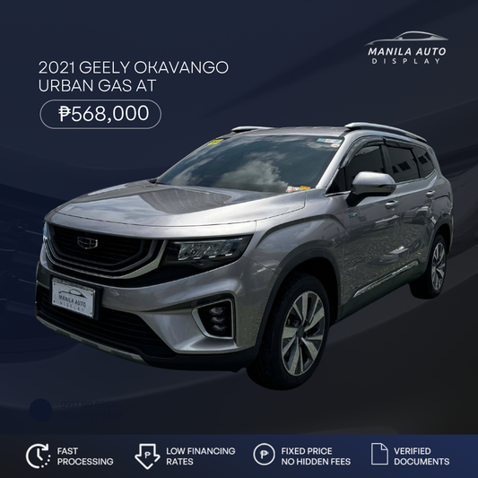 2021 GEELY OKAVANGO URBAN 1.5L GAS AUTOMATIC TRANSMISSION