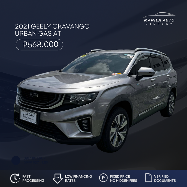 2021 GEELY OKAVANGO URBAN 1.5L GAS AUTOMATIC TRANSMISSION