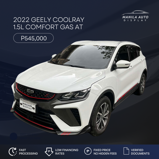 2022 GEELY COOLRAY 1.5L COMFORT GAS AUTOMATIC TRANSMISSION