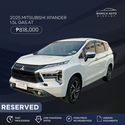 2025 MITSUBISHI XPANDER 1.5L GAS AUTOMATIC TRANSMISSION
