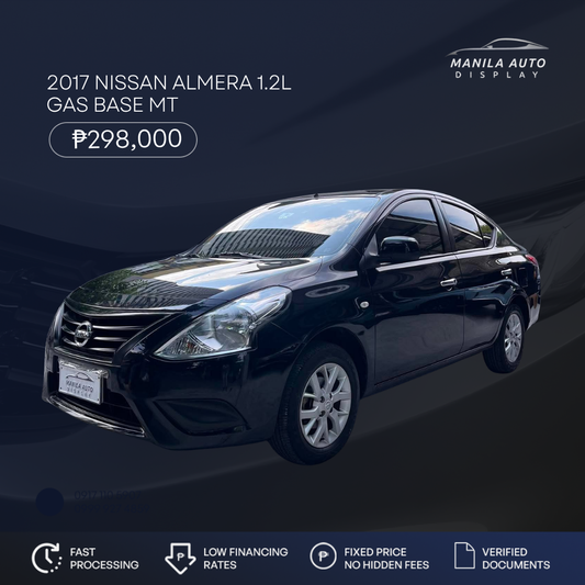 2017 NISSAN	ALMERA 1.2L GAS BASE MANUAL TRANSMISSION