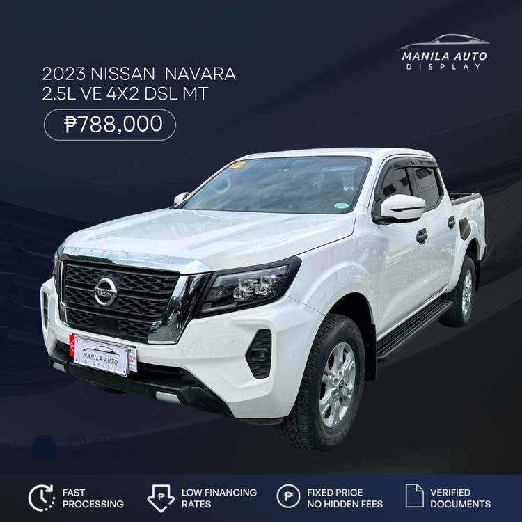 2023 NISSAN NAVARA 2.5L VE 4X2 DSL MANUAL TRANSMISSION