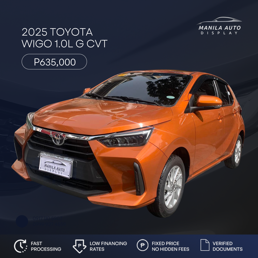 2025 TOYOTA WIGO 1.0L G GAS AUTOMATIC TRANSMISSION