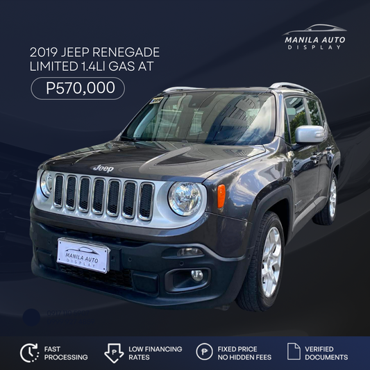 2019 JEEP RENEGADE	LIMITED 1.4L GAS AUTOMATIC TRANSMISSION
