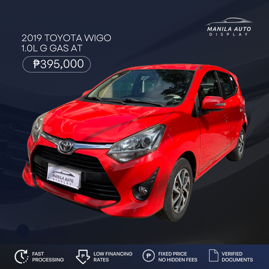 2019 TOYOTA WIGO 1.0G AUTOMATIC TRANSMISSION