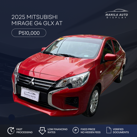 2025 MITSUBISHI MIRAGE G4 GLX 1.2L GAS CVT AUTOMATIC TRANSMISSION