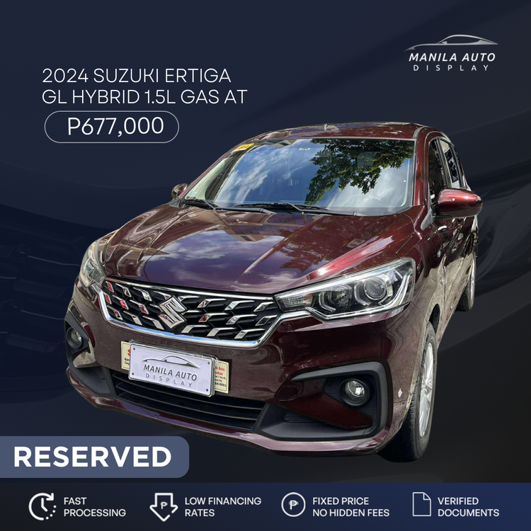 2024 SUZUKI ERTIGA GL HYBRID 1.5L GAS AUTOMATIC TRANSMISSION