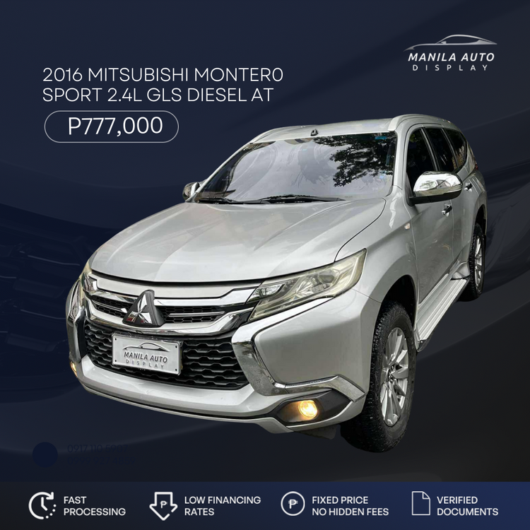 2016 MITSUBISHI MONTERO SPORT 2.4L GLS DIESEL AUTOMATIC TRANSMISSION