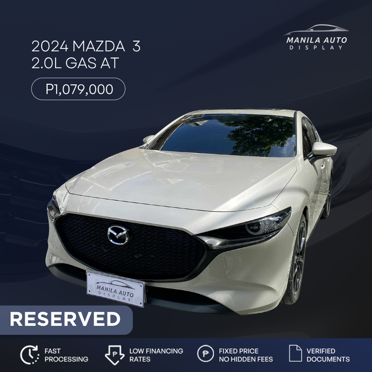 2024 MAZDA  3 2.0L GAS AUTOMATIC TRANSMISSION