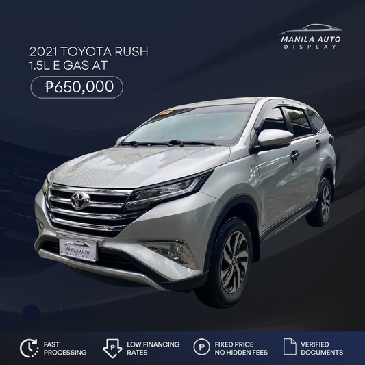 2021 TOYOTA RUSH 1.5L E GAS AUTOMATIC TRANSMISSION
