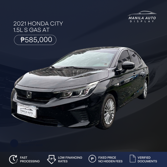 2021 HONDA	CITY 1.5L S GAS AUTOMATIC TRANSMISSION