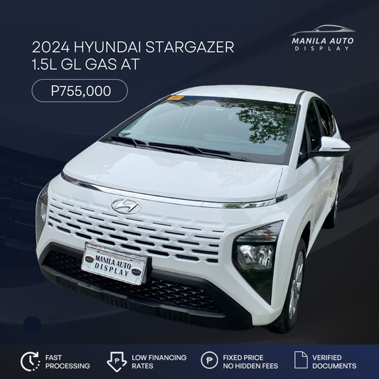 2024 HYUNDAI STARGAZER 1.5L GL IVT GAS AUTOMATIC TRANSMISSION