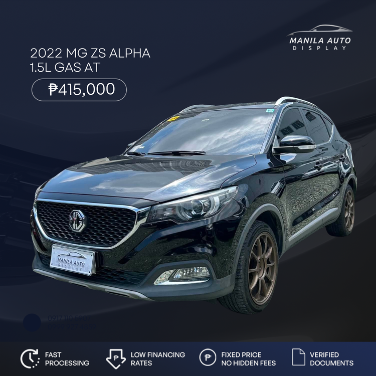 2022 MG ZS ALPHA GAS AUTOMATIC TRANSMISSION