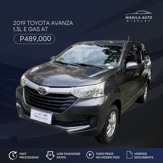 2019 TOYOTA AVANZA 1.3L E GAS AUTOMATIC TRANSMISSION