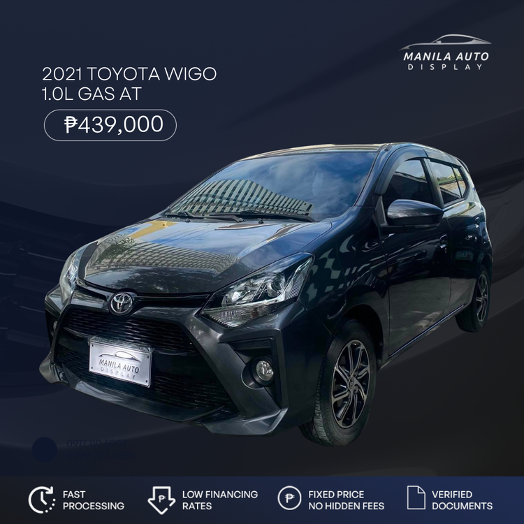 2021 TOYOTA WIGO 1.0L GAS AUTOMATIC TRANSMISSION