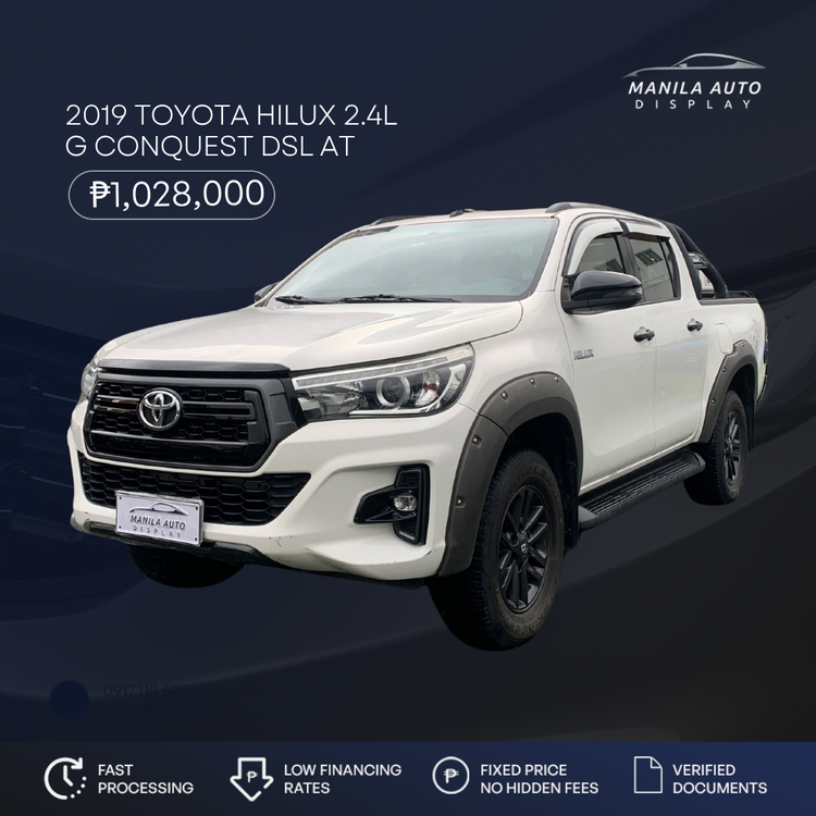 2019 TOYOTA HILUX 2.4L G CONQUEST DSL AUTOMATIC TRANSMISSION