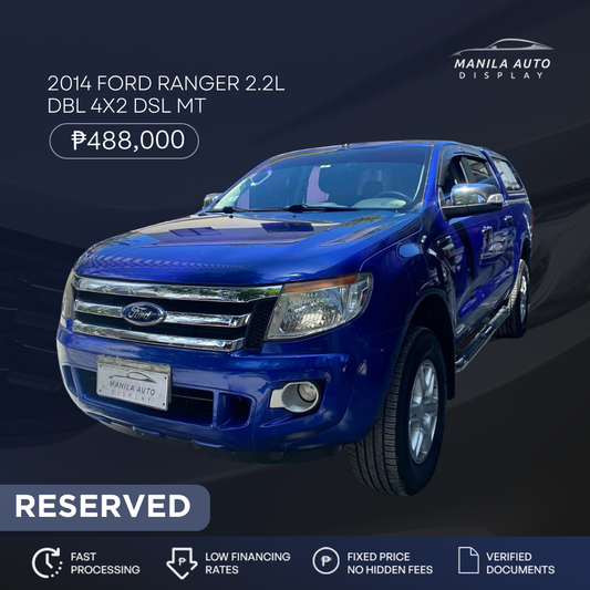 2014 FORD RANGER 2.2L DBL 4X2 DSL MANUAL TRANSMISSION