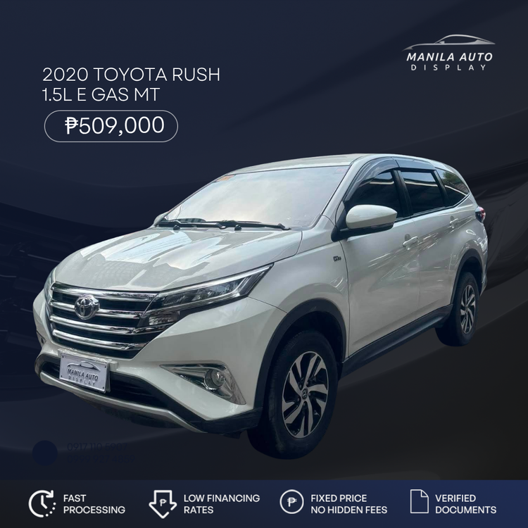 2020 TOYOTA RUSH 1.5L E GAS MANUAL TRANSMISSION