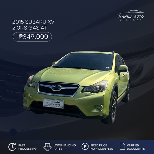 2015 SUBARU XV 2.0I-S GAS AUTOMATIC TRANSMISSION
