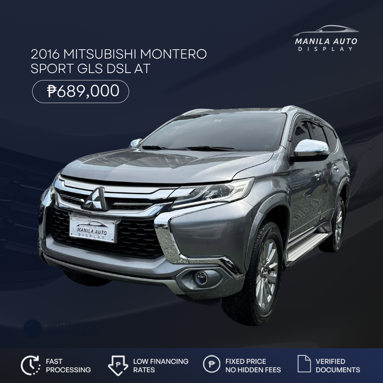 2016 MITSUBISHI MONTERO SPORT GLS DSL AUTOMATIC TRANSMISSION