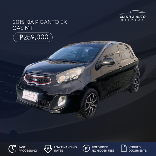 2015 KIA PICANTO EX GAS MANUAL TRANSMISSION