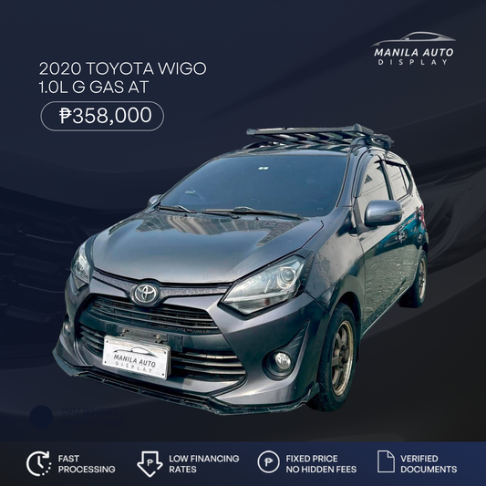 2020 TOYOTA WIGO 1.0L G GAS AUTOMATIC TRANSMISSION