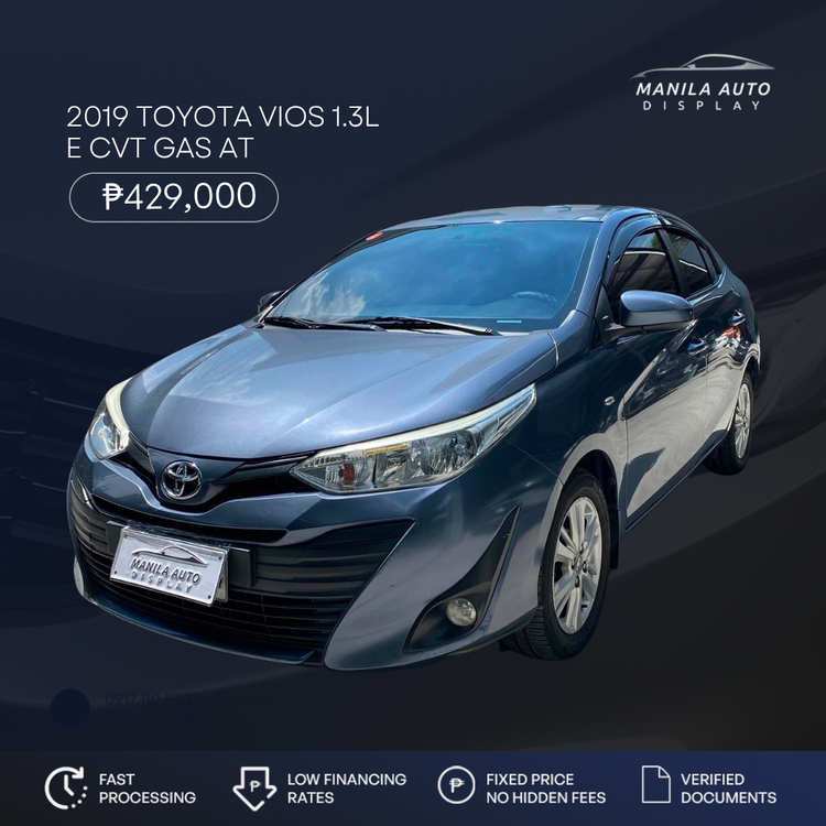 2019 TOYOTA VIOS 1.3L E CVT GAS AUTOMATIC TRANSMISSION